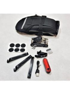 Kerékpár javítókészlet táskában