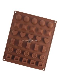Szilikon csokoládéformázó