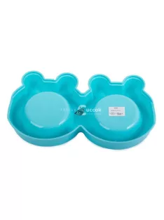 Fém dupla tál kutyáknak, macskáknak