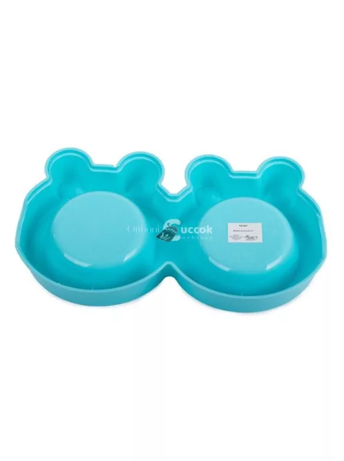 Fém dupla tál kutyáknak, macskáknak