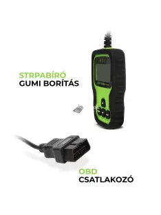 Autó diagnosztika hibakód olvasó OBD2 12V