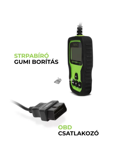 Autó diagnosztika hibakód olvasó OBD2 12V