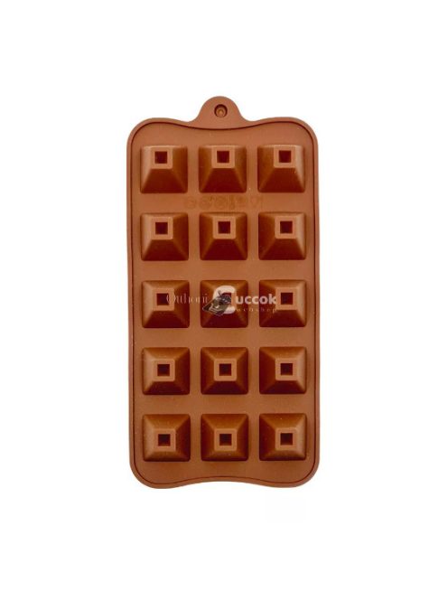 Piramis alakú szilikon bonbon forma