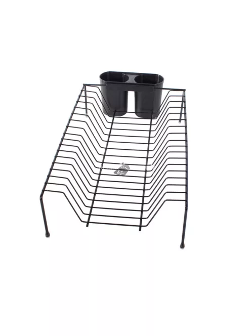 Fém edényszárító állvány, csepegtető