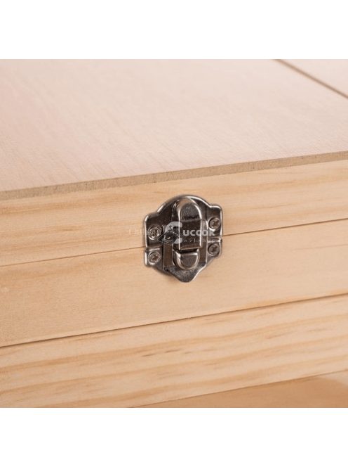 Festő szett stílusos fa tartóban, 83 db-os