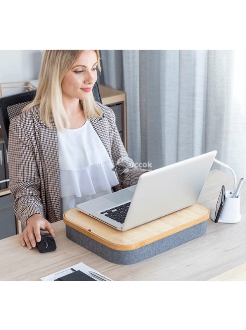 Hordozható laptop asztal tároló hellyel