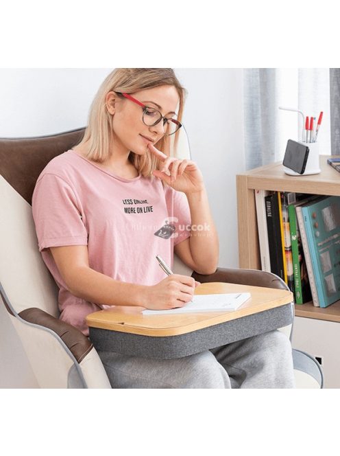 Hordozható laptop asztal tároló hellyel