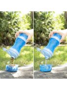 2 az 1-ben palack víz és-, eledeltartókkal háziállatok számára