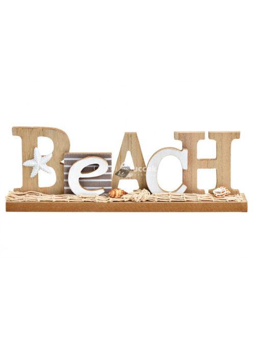 Fa ''Beach'' felirat 30x10x4 cm