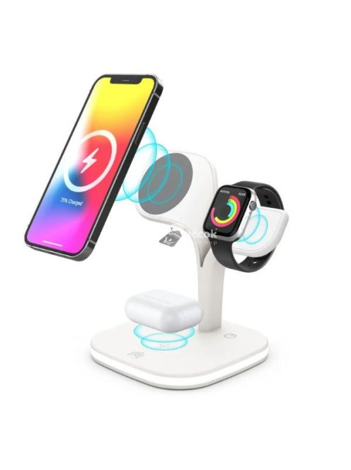 Mágneses 3 az 1-ben vezeték nélküli töltőállvány