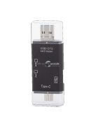 USB C - USB A csatlakozású microSD kártya olvasó