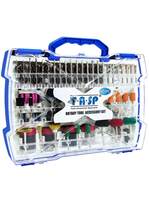 268 db-os fúrószár készlet, csiszoló-, polírozó-, gravírozófejek