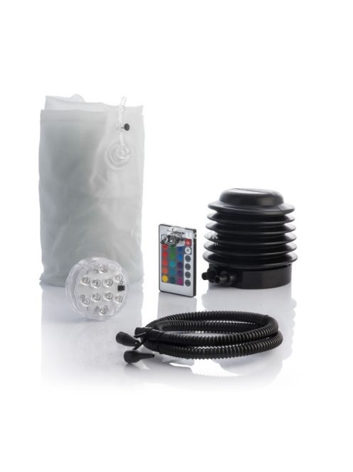 InnovaGoods - Felfújható puff LED-del és távirányítóval