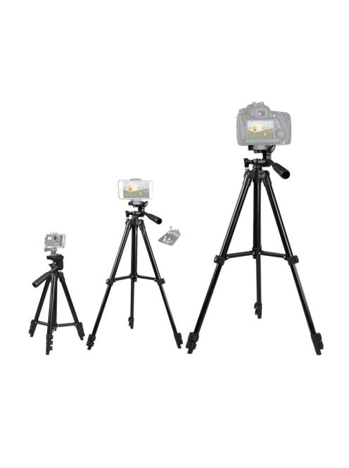 Bluetooth távirányítós tripod, 3 méretre állítható