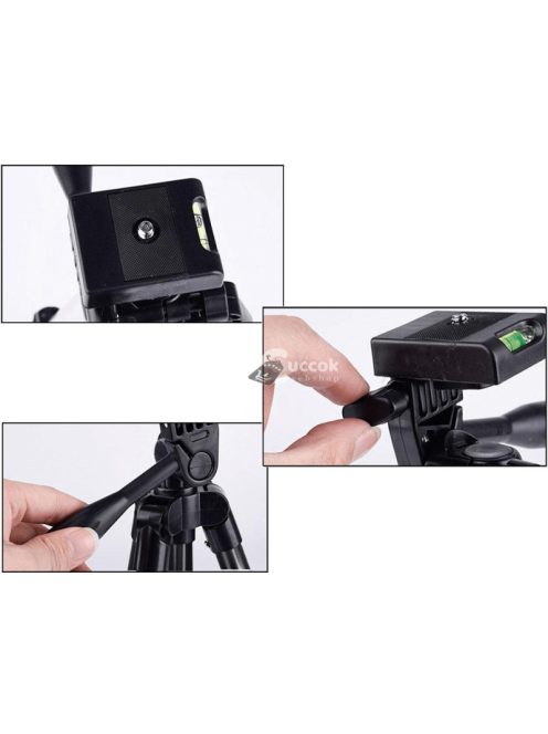 Bluetooth távirányítós tripod, 3 méretre állítható