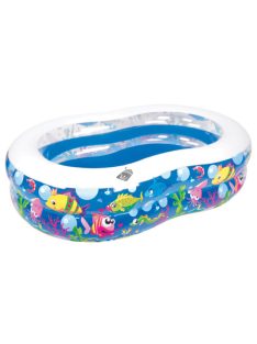 Gyerekmedence hal mintával - 175 cm x 109 cm x 46 cm