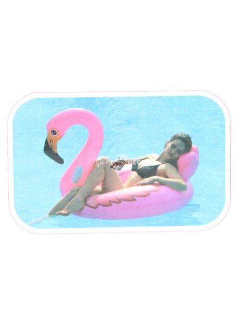 Flamingó úszó sziget, strandmatrac - 110x104x94 cm
