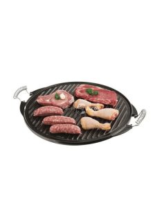 Kétoldalú grillsütő tálca, 32 cm