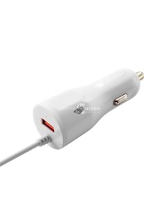   Autós töltő USB bemenettel és beépített Lightning kábellel