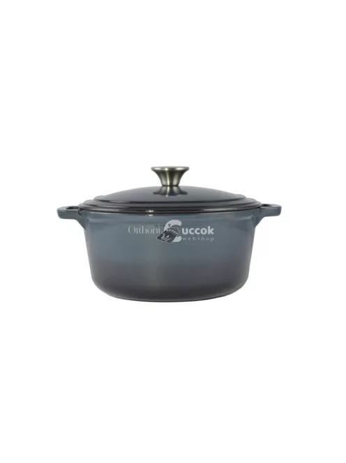 Perfect Home Zománcozott öntöttvas lábas 24 cm, 4 literes Acélkék