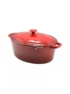   Perfect Home Zománcozott Öntöttvas kacsasütő 36 cm, 8.5l piros