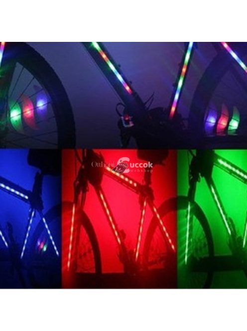 Bicikli vázra szerelhető LED világítás