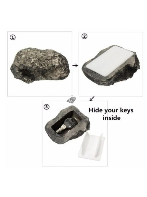 Kő formájú kulcs rejtekhely