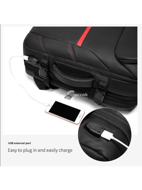 OZUKO 2 az 1-ben hátizsák és bőrönd