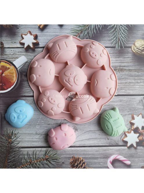 Kis állatos szilikon forma