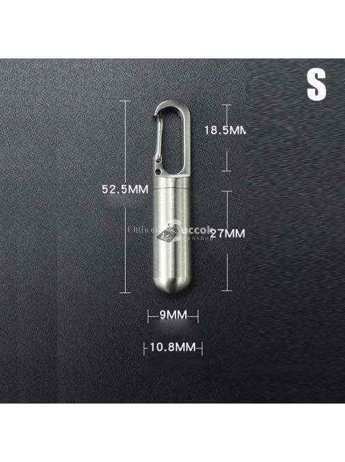 Vízálló titán piruladoboz