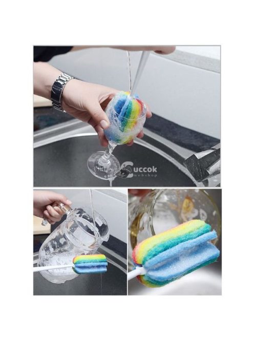 Szivacskefe bögrék tisztításához - 5 db