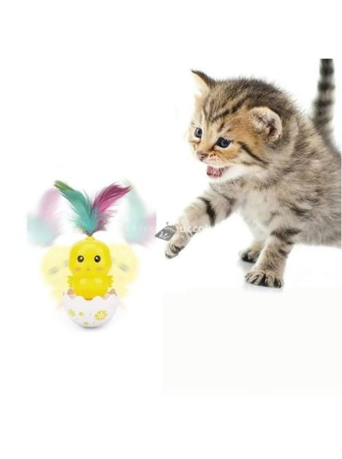 Interaktív tollas macskajáték