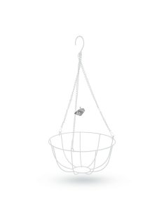   Akasztható fém kosár - virágcserépek rögzítéséhez - 25 cm