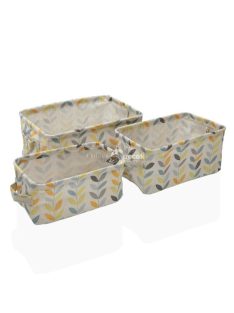 Textil kosár készlet 3 darabos