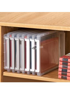 Műanyag, átlátszó A4-es tárolódoboz szett