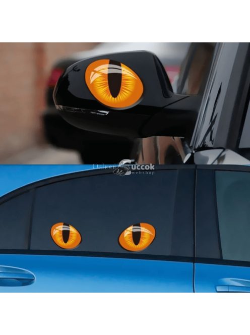 Macskaszem autós matrica