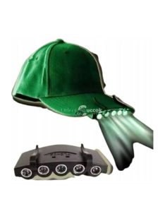 Zseblámpa baseball sapkához