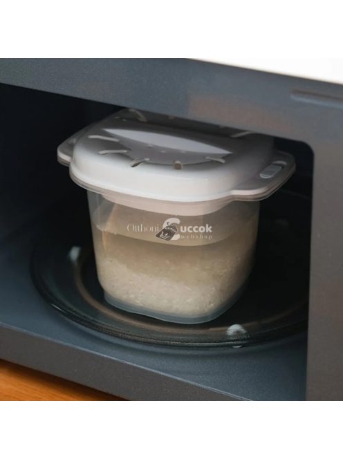 Kompakt rizsfőző és gőzölő ételhordó