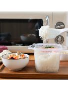 Kompakt rizsfőző és gőzölő ételhordó