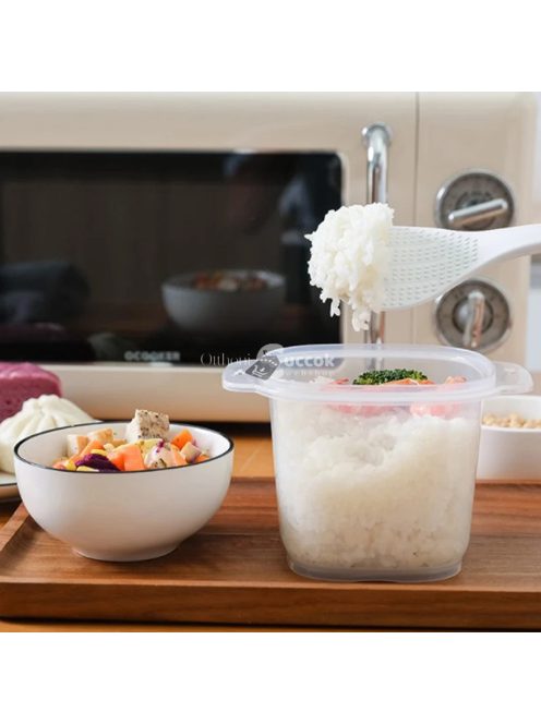 Kompakt rizsfőző és gőzölő ételhordó