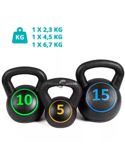 Kettlebell szett, 3 db-os