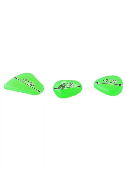 Világító kerti díszkövek - zöld