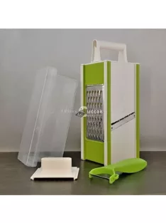 Többfunkciós reszelő tartállyal