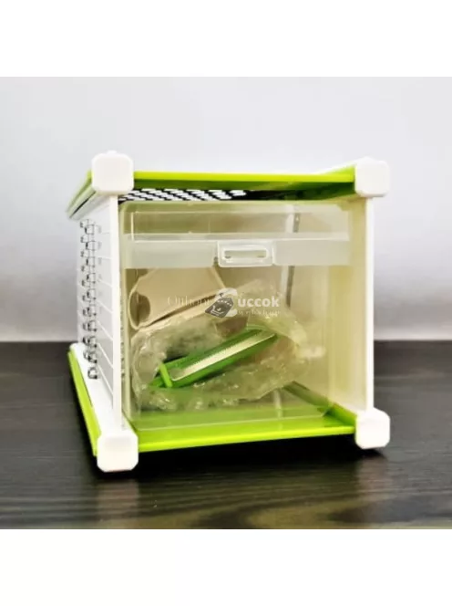 Többfunkciós reszelő tartállyal