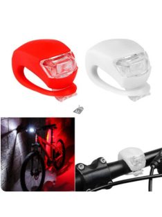 2 db-os LED-es kerékpár lámpa szett szilikon borítással