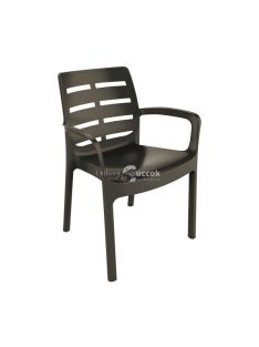 Progarden - Fekete műanyag kerti szék