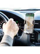 Autós mobiltelefontartó vezeték nélküli töltővel (InnovaGoods)