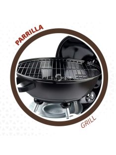 Aktive faszenes grillsütő kerekekkel