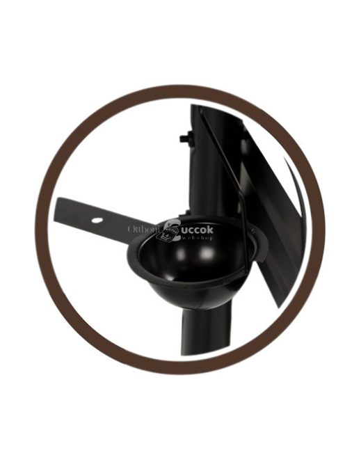 AKTIVE BBQ Faszenes grillsütő kerekekkel