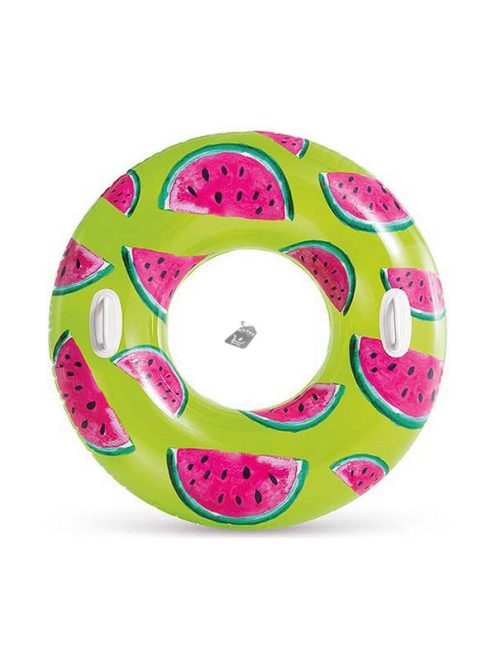 Beleülős úszókarika kapaszkodóval - trópusi mintás